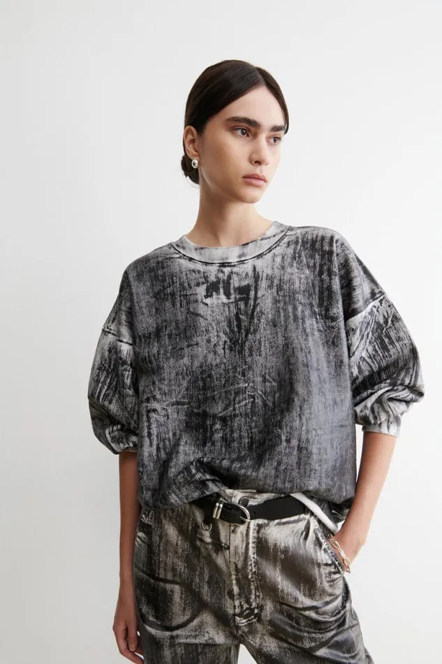 Women Tshirts Sweatshirts Rachel Comey Fond Sweatshirt Black Brushed Women Tshirts Sweatshirts Rachel Comey Fond Sweatshirt Black Brushed