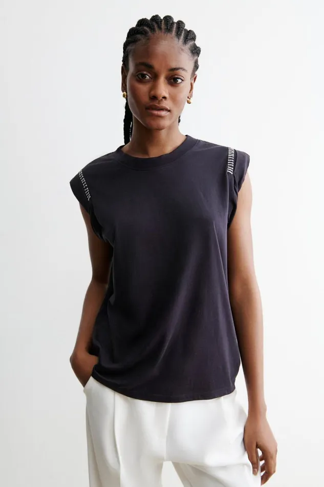 Women Tshirts Sweatshirts Rachel Comey Miles Tee Black