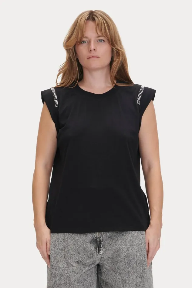 Women Tshirts Sweatshirts Rachel Comey Miles Tee Black