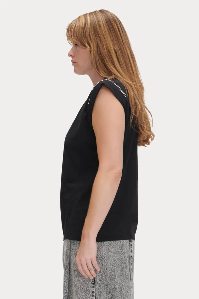 Women Tshirts Sweatshirts Rachel Comey Miles Tee Black