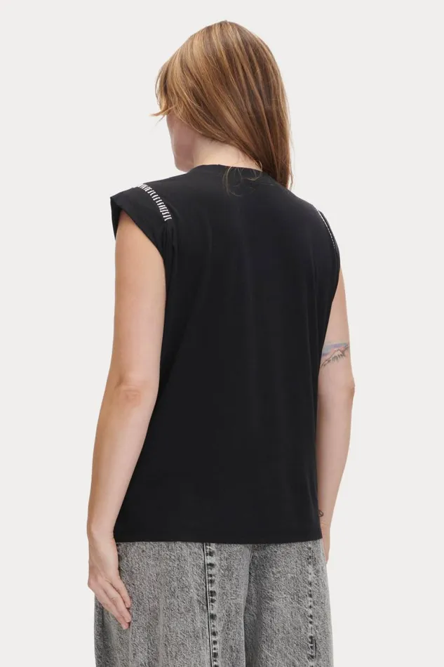 Women Tshirts Sweatshirts Rachel Comey Miles Tee Black