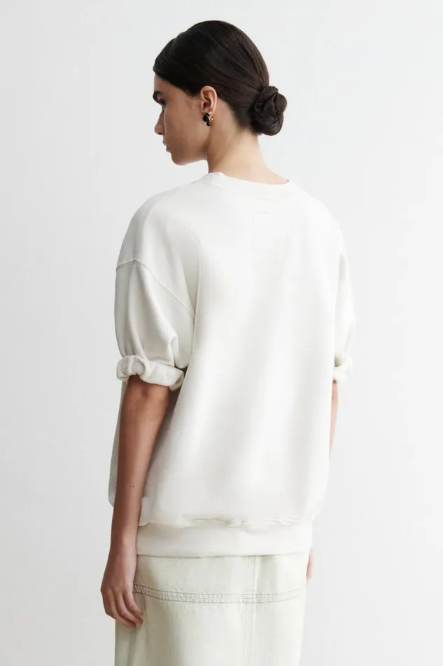 Women Tshirts Sweatshirts Rachel Comey Stanza Sweatshirt Dirty White