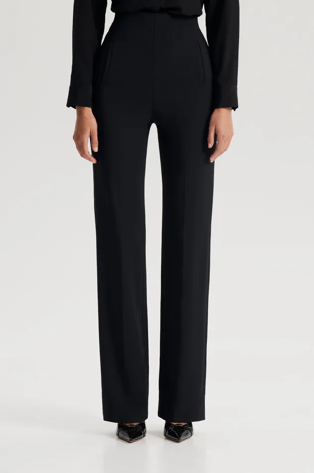 Women TAILORED HIGH WAIST TROUSER BLACK Trousers Scanlan Theodore Women TAILORED HIGH WAIST TROUSER BLACK Trousers Scanlan Theodore
