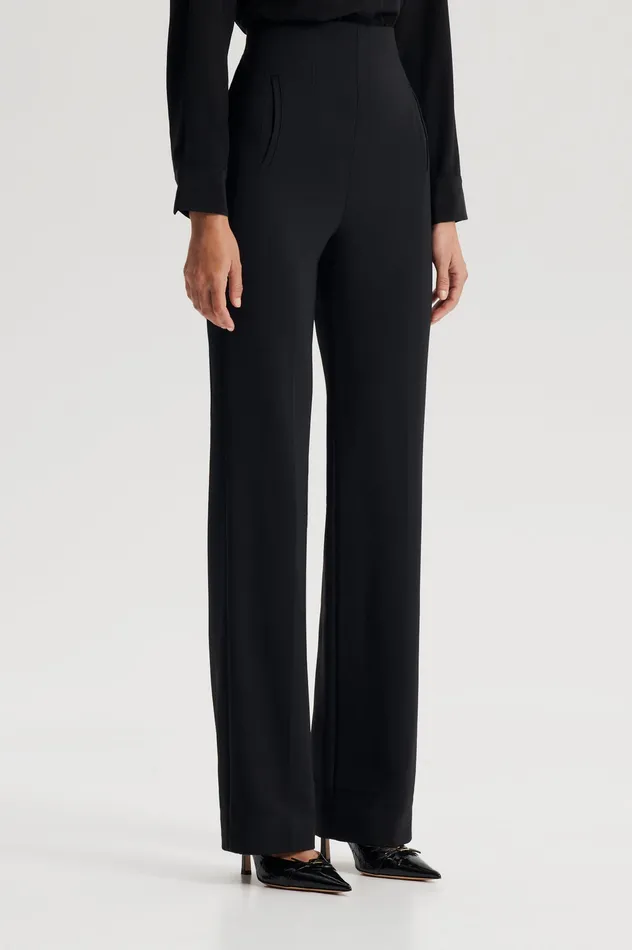 Women TAILORED HIGH WAIST TROUSER BLACK Trousers Scanlan Theodore Women TAILORED HIGH WAIST TROUSER BLACK Trousers Scanlan Theodore