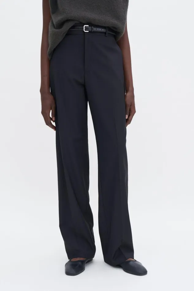 Women Tailored Wool Trousers Black Filippa K Tailoring