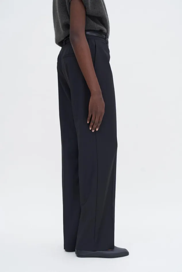 Women Tailored Wool Trousers Black Filippa K Tailoring
