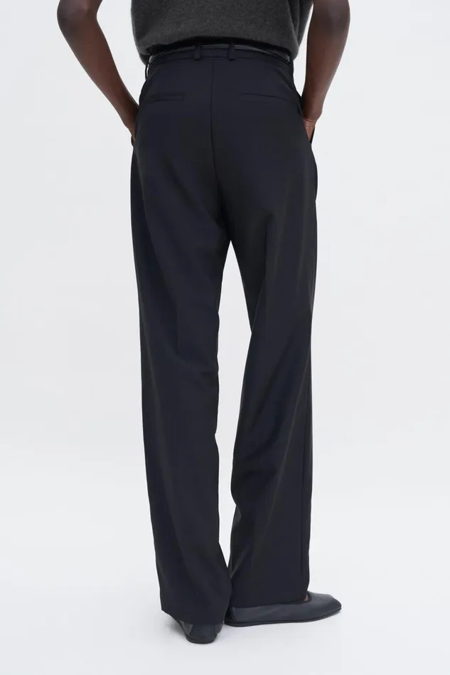 Women Tailored Wool Trousers Black Filippa K Tailoring