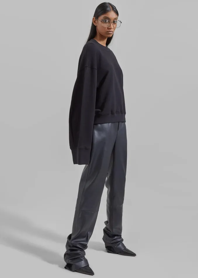 Women Talia Sweatshirt 8211 Black The Frankie Shop Tops
