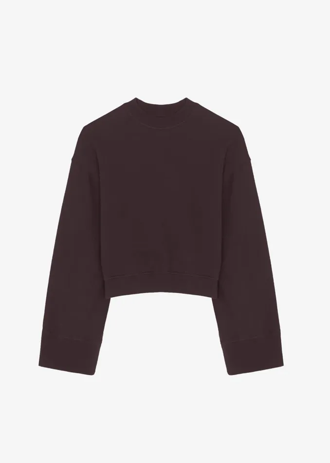 Women Talia Sweatshirt 8211 Dark Plum The Frankie Shop Tops