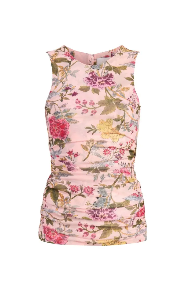 Women Tank Tops and Camisoles Cinq Sept Dasha Top Soft Pink Multi