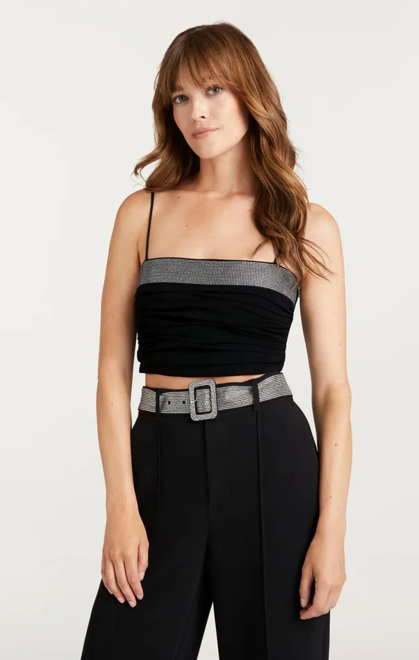 Women Tank Tops and Camisoles Cinq Sept Elizabeth Top Black
