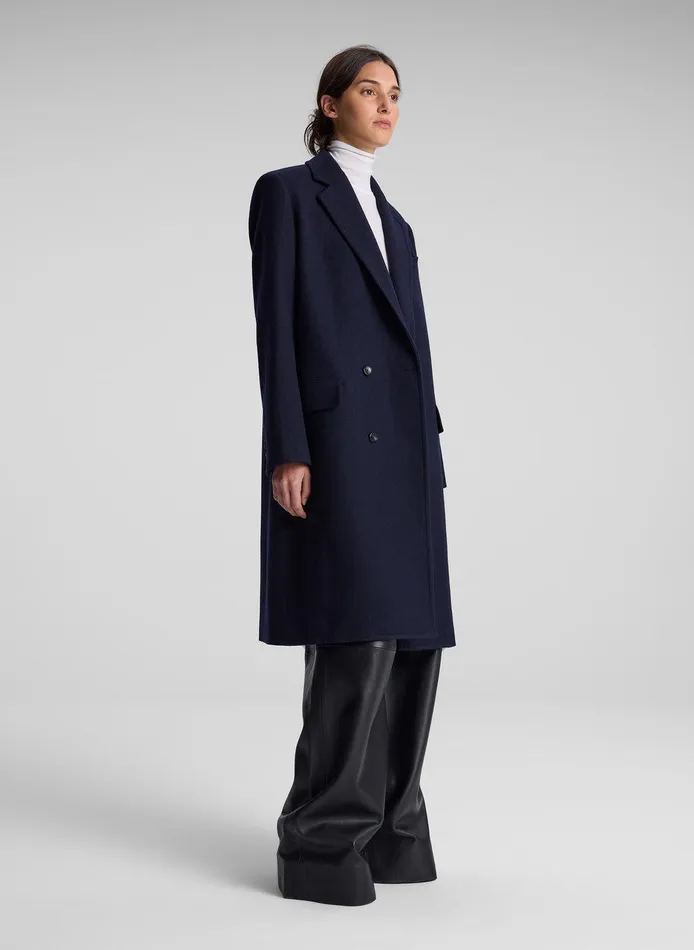 Women Tanner Oversized Wool Coat Navy ALC Jackets and Coats