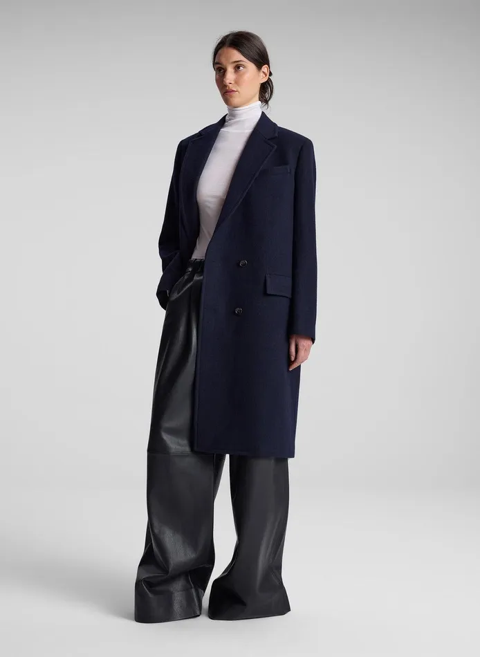 Women Tanner Oversized Wool Coat Navy ALC Jackets and Coats