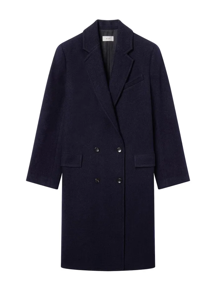 Women Tanner Oversized Wool Coat Navy ALC Jackets and Coats