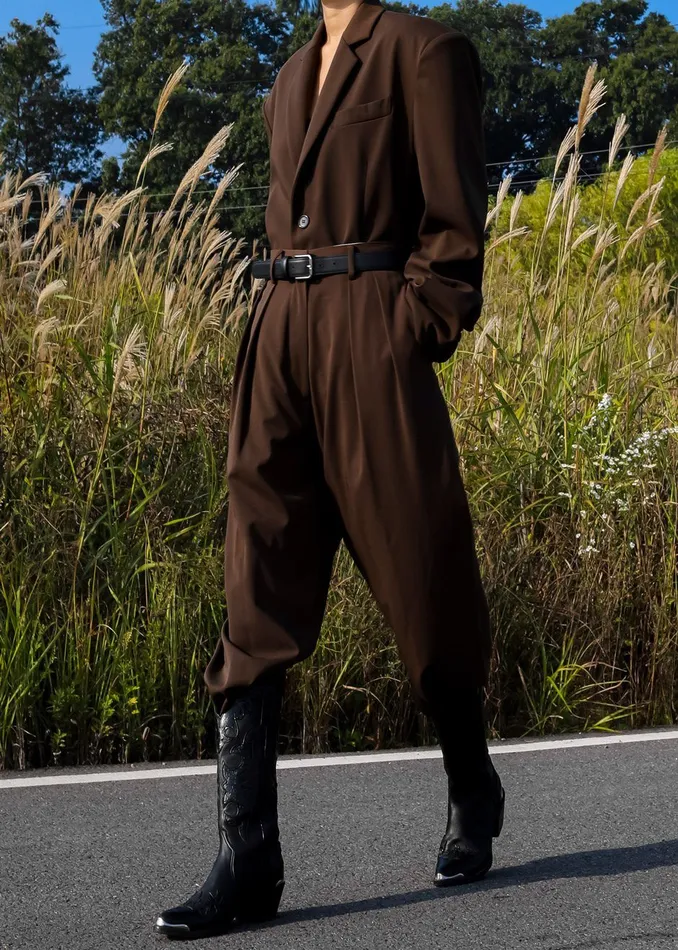 Women Tansy Oversized Blazer 8211 Chocolate The Frankie Shop Outerwear