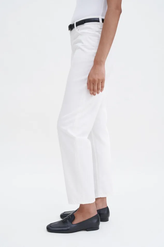 Women Tapered Jeans Ecru Wash Filippa K Jeans