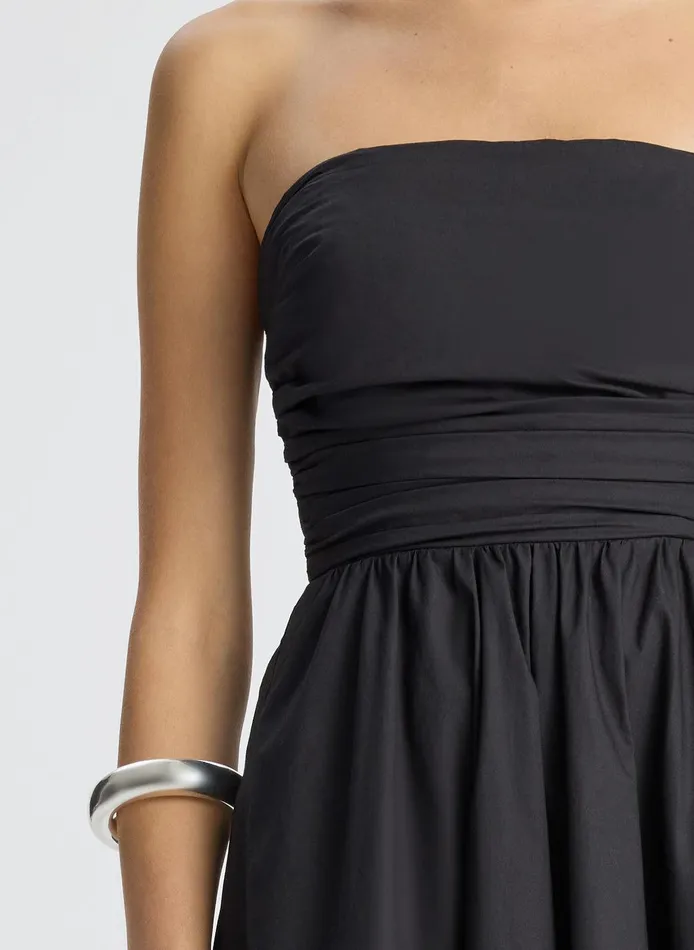 Women Tate Strapless Midi Dress Black ALC Dresses