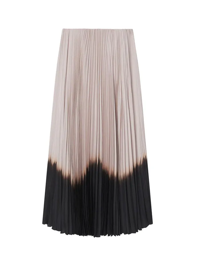 Women Tatum Pleated Midi Skirt Oysterblack ALC Bottoms