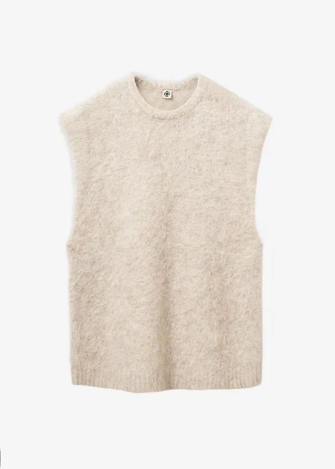 Women The Garment Bern Knit Top 8211 Oyster The Frankie Shop Knitwear