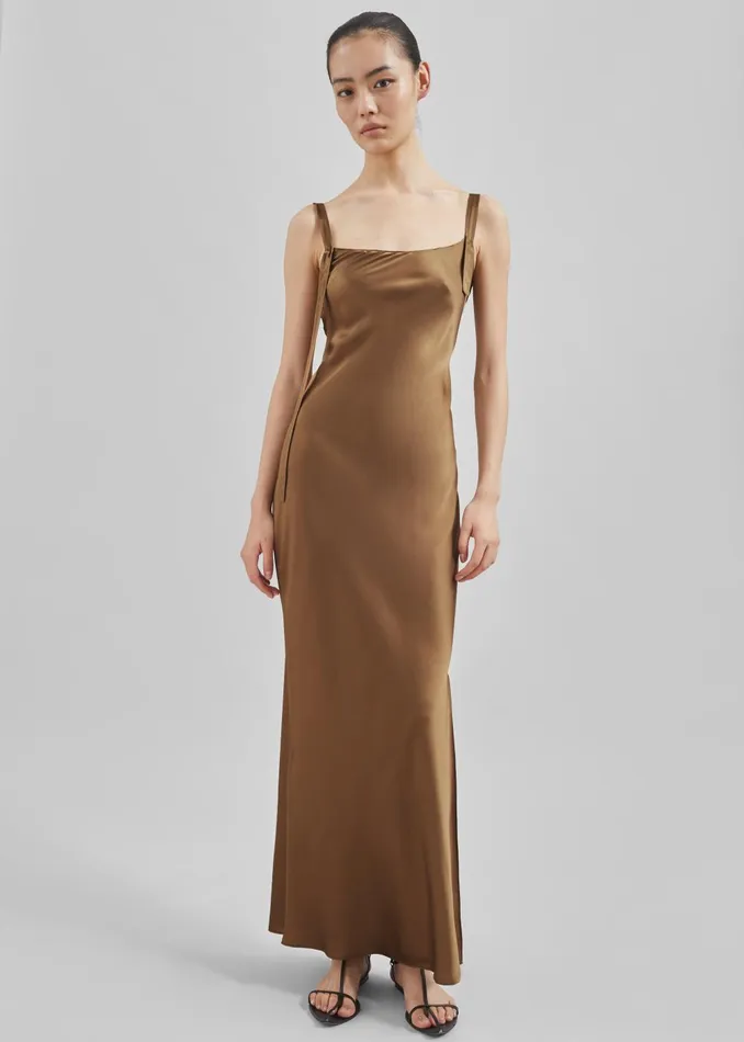 Women The Garment Catania String Maxi Dress 8211 Olive The Frankie Shop Dresses