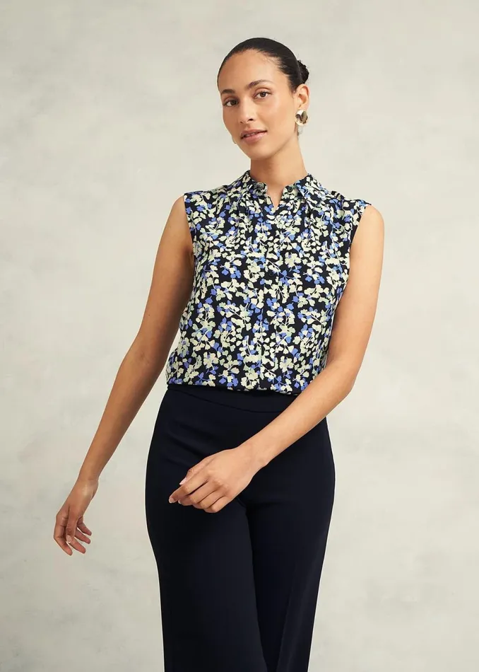 Women Tops Hobbs Ariela Top Navy Multi