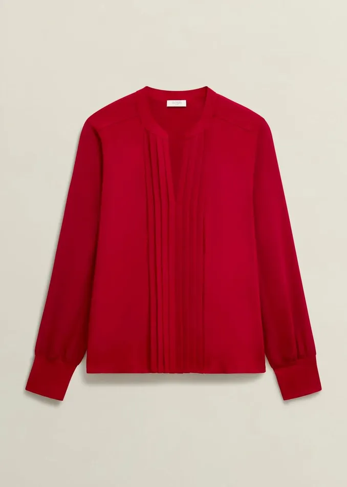 Women Tops Hobbs Darcey Top Pomegranate Red