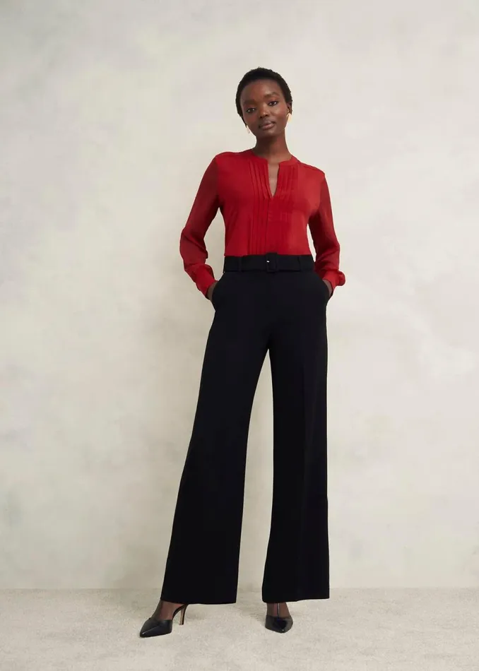Women Tops Hobbs Darcey Top Pomegranate Red