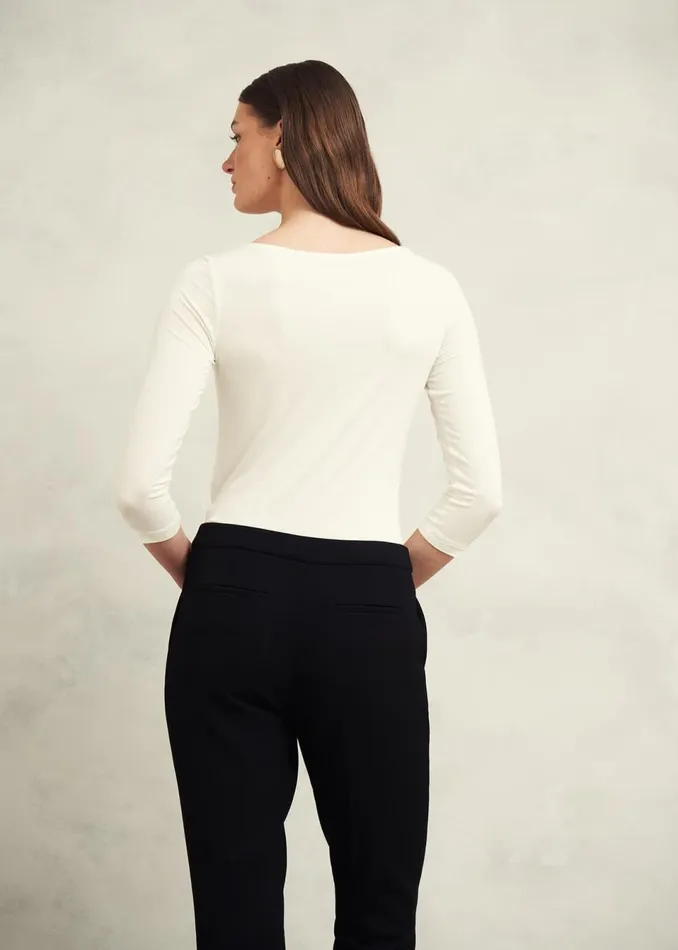 Women Tops Hobbs Sonya Plain Top Hobbs Ivory