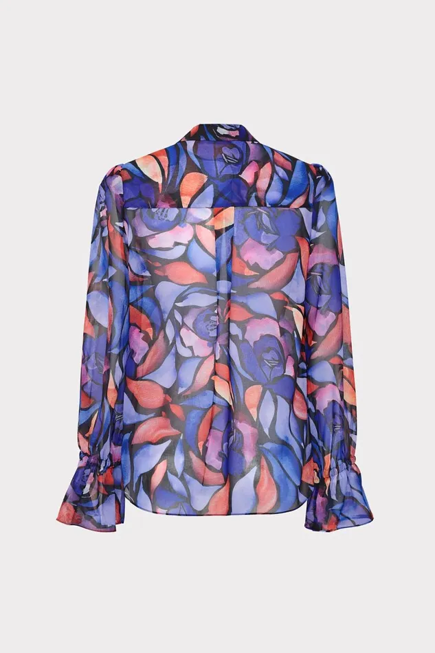 Women Tops Milly Lacey Dream Rose Blouse Dream Rose Blue Women Tops Milly Lacey Dream Rose Blouse Dream Rose Blue