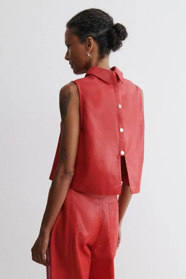 Women Tops Rachel Comey Wray Top Red Women Tops Rachel Comey Wray Top Red