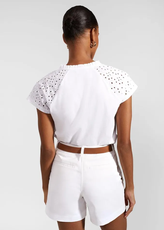 Women Trousers Hobbs Carla Shorts White