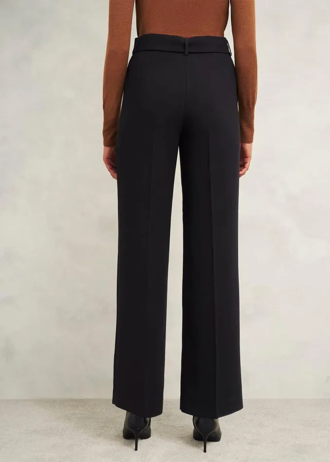 Women Trousers Hobbs Drew Wide Trousers Black