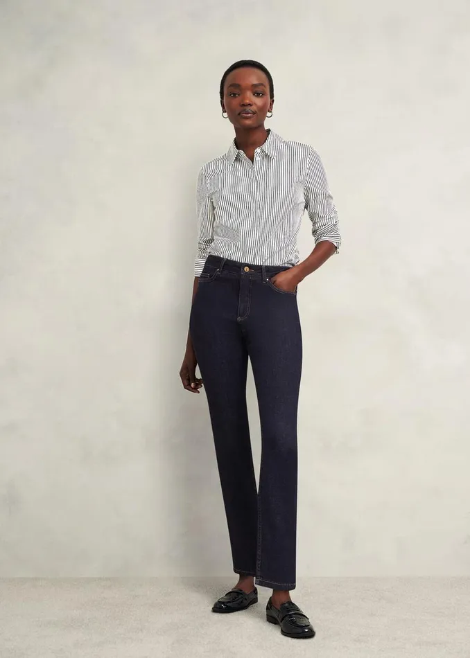 Women Trousers Hobbs Macy Slim Leg Jeans Indigo