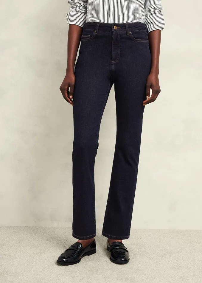 Women Trousers Hobbs Macy Slim Leg Jeans Indigo