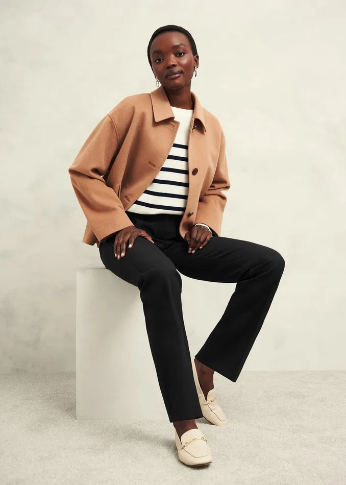 Women Trousers Hobbs Petite Gerrie Trousers Black