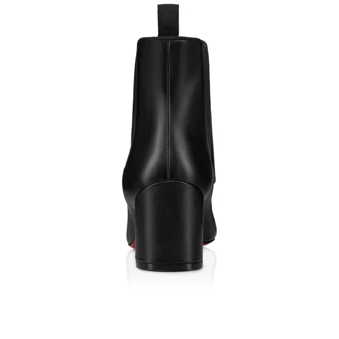 Women Turelastic 55 Mm Low Boots 8211 Calf Leather 8211 Black Christian Louboutin Boots