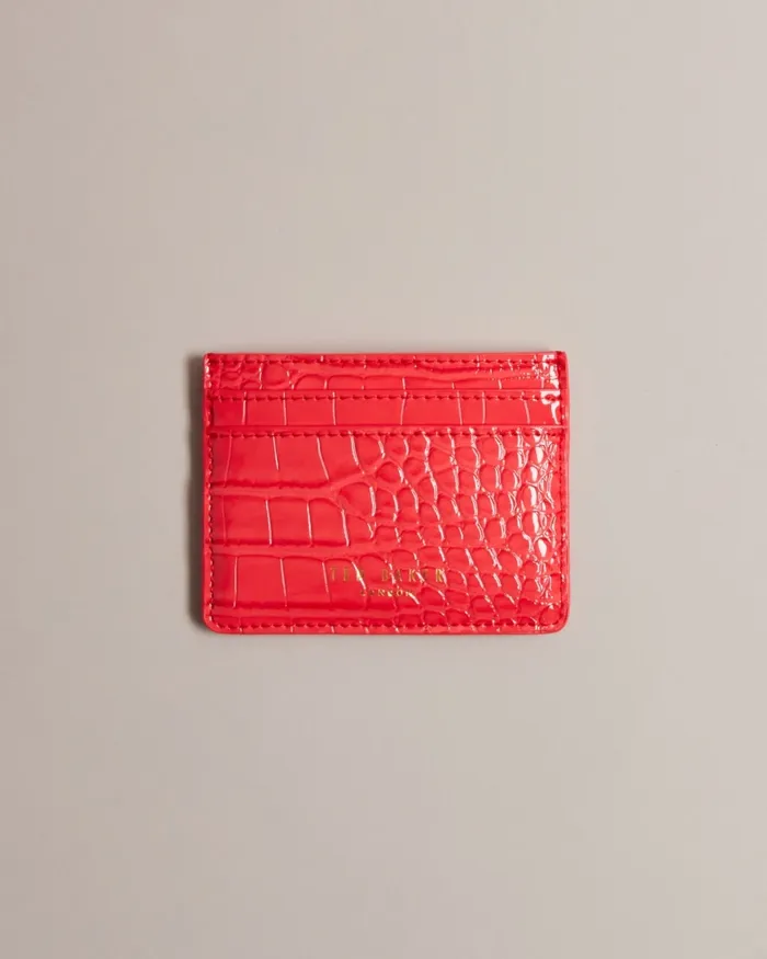 Women VALANNE 8211 Croc Effect Cardholder Coral Ted Baker Purses and Cardholders Women VALANNE 8211 Croc Effect Cardholder Coral Ted Baker Purses and Cardholders