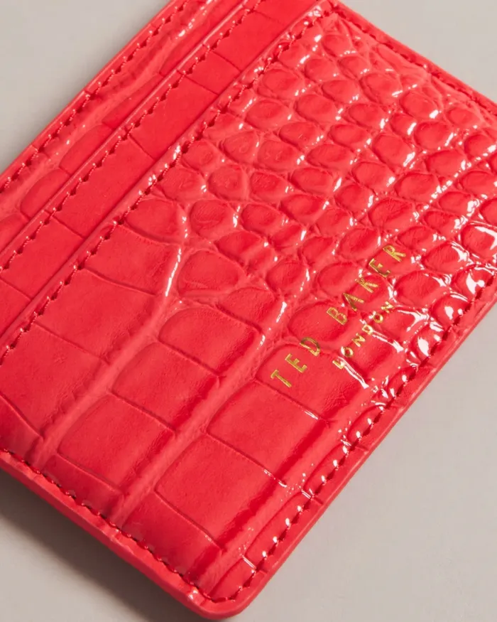 Women VALANNE 8211 Croc Effect Cardholder Coral Ted Baker Purses and Cardholders Women VALANNE 8211 Croc Effect Cardholder Coral Ted Baker Purses and Cardholders