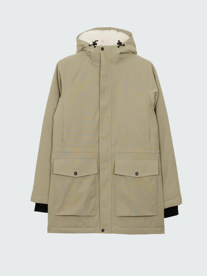 Women Vellus Parka Jacket Willow Green Finisterre Jackets Coats and Gilets