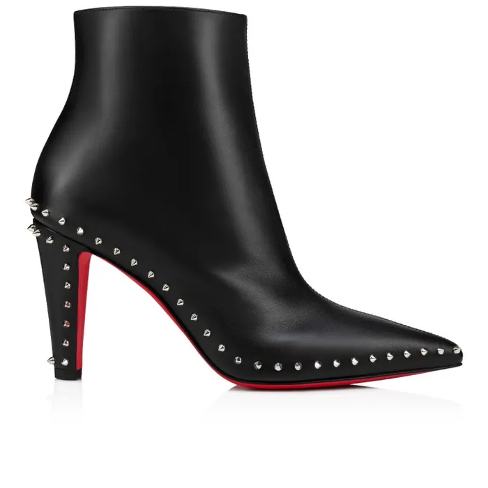 Women Vidura Booty 85 Mm Low Boots 8211 Calf Leather 8211 Black Christian Louboutin Boots