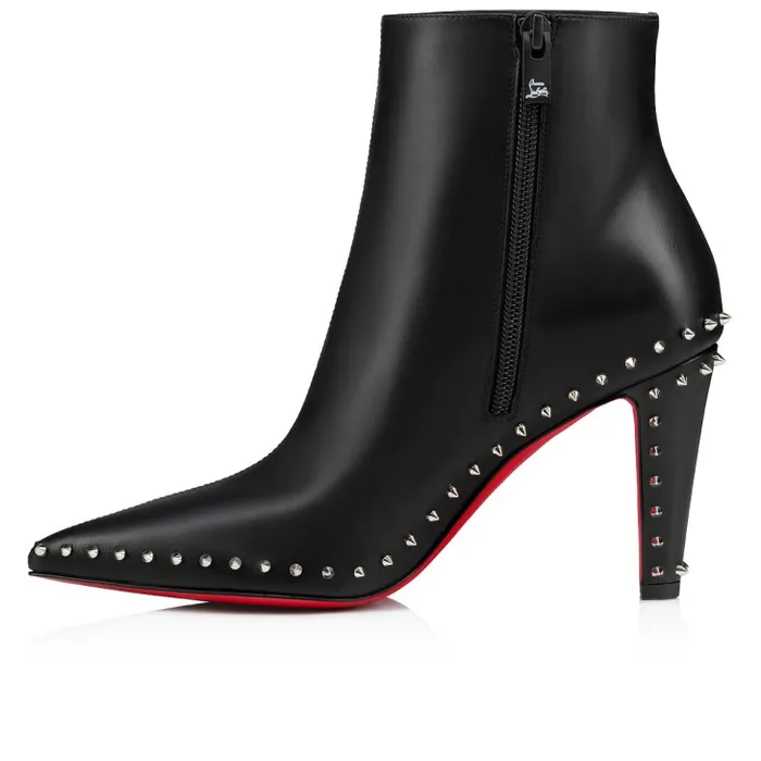 Women Vidura Booty 85 Mm Low Boots 8211 Calf Leather 8211 Black Christian Louboutin Boots