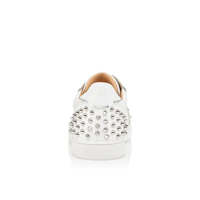 Women Vieira 2 Sneakers 8211 Calf Leather And Specchio Leather 8211 Bianco Christian Louboutin Sneakers