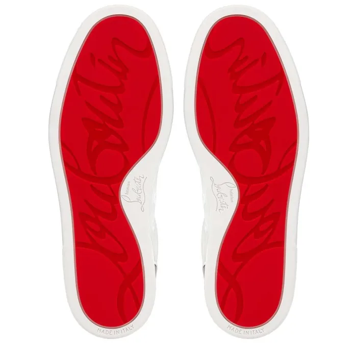 Women Vieira 2 Sneakers 8211 Calf Leather And Specchio Leather 8211 Bianco Christian Louboutin Sneakers