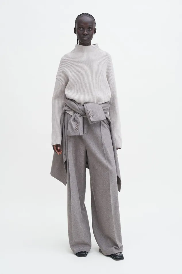 Women Willow Sweater Grey Beige Filippa K Knitwear