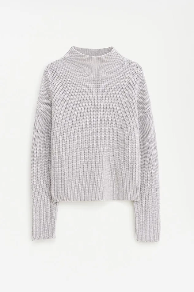 Women Willow Sweater Grey Beige Filippa K Knitwear