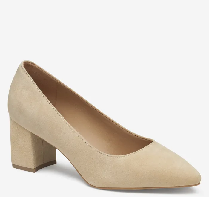 Women Women8217s Shoes Johnston and Murphy Vicki Pump Sand Kid Suede