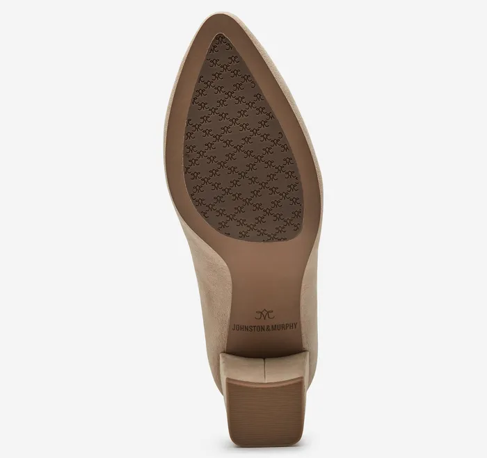 Women Women8217s Shoes Johnston and Murphy Vicki Pump Sand Kid Suede