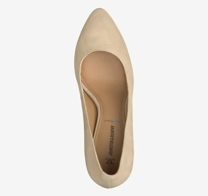 Women Women8217s Shoes Johnston and Murphy Vicki Pump Sand Kid Suede