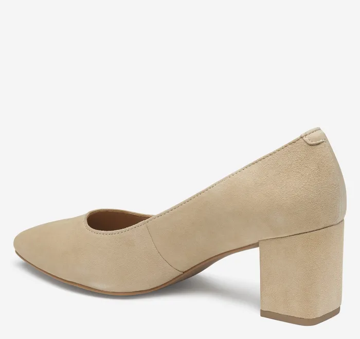 Women Women8217s Shoes Johnston and Murphy Vicki Pump Sand Kid Suede