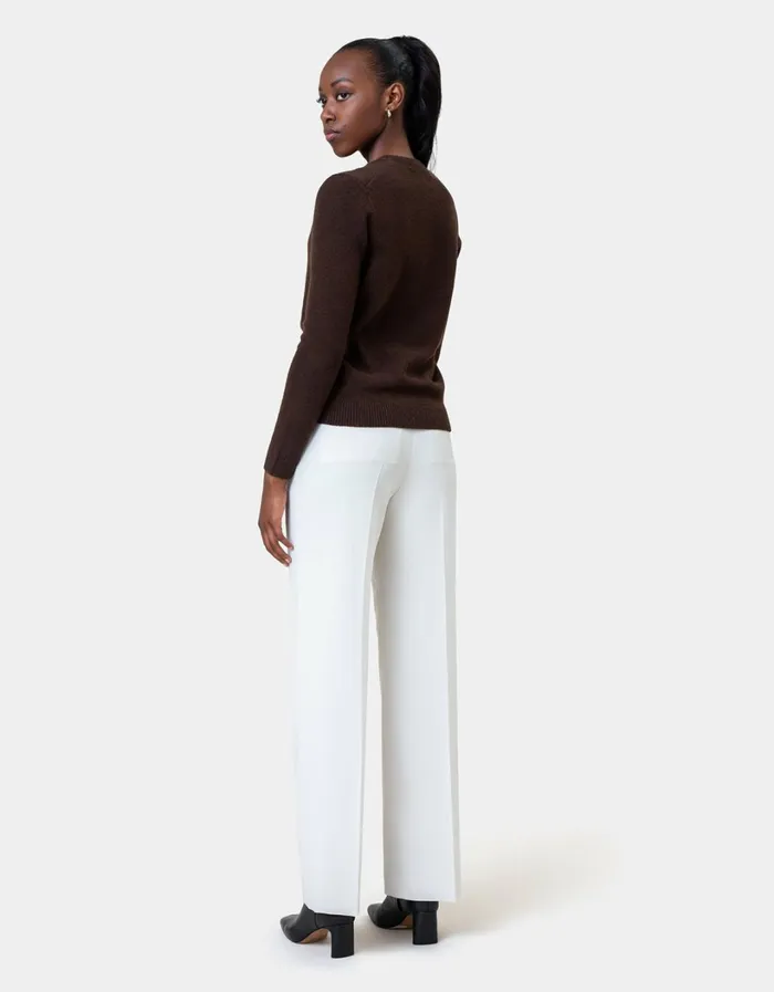 Women Women Classic Merino Wool Crew Warm Taupe Colorful Standard Knit Sweaters